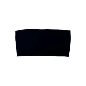 Black Stretchy Bandeau Cropped Top